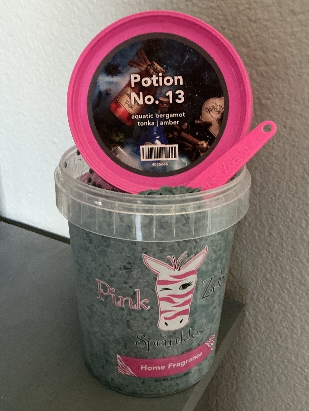 Potion No. 13 Pink Zebra Wax Melts in a 4 oz blend bag
